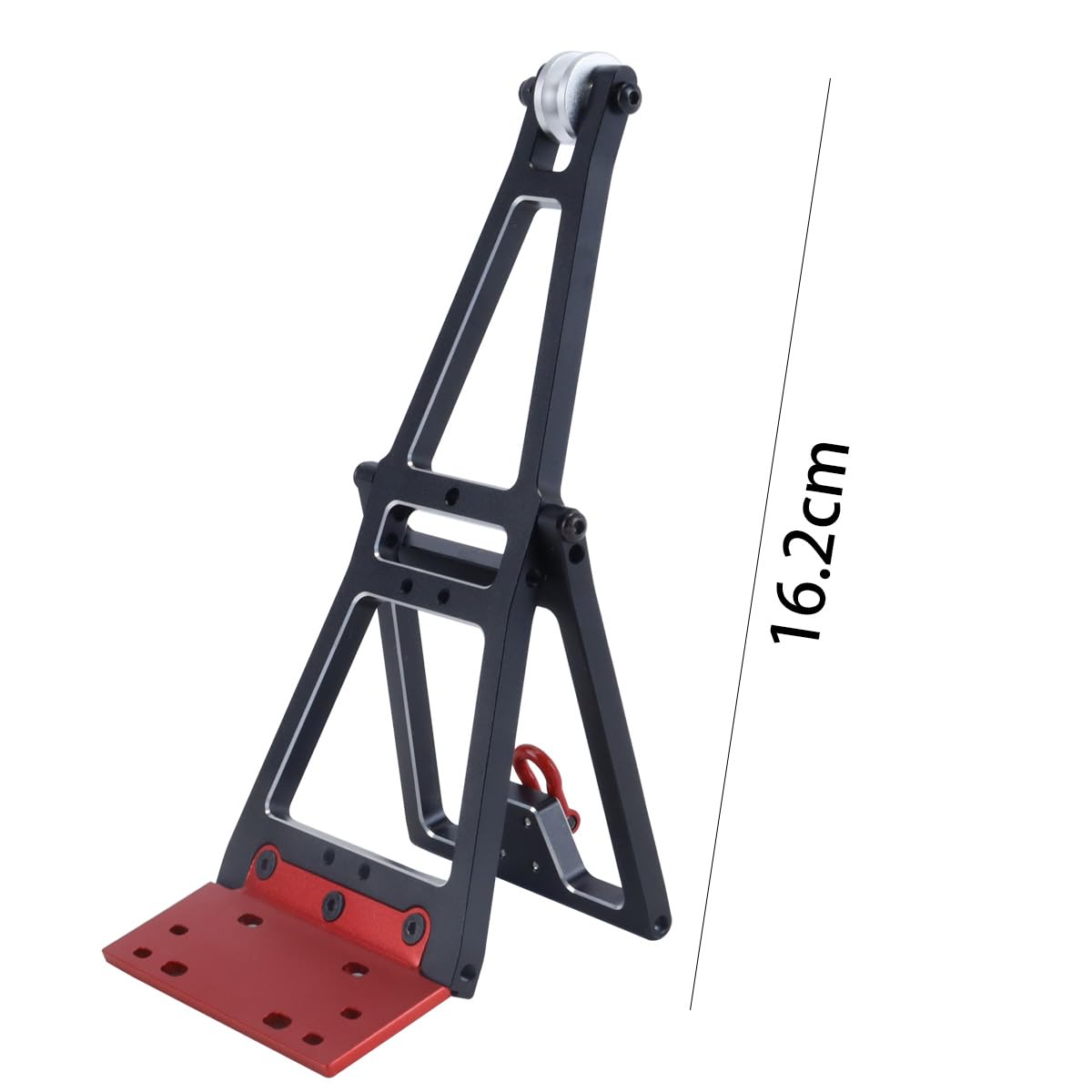 Aluminium RC Winde Doppelstent Rettungsset LKW Abschleppkran Arm Wrecker Kit mit 360° 35KG Servo für 1/10 SCX10 TRX4 RC Crawler