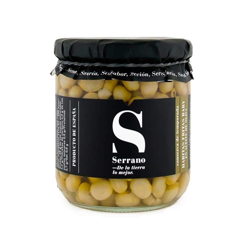 Serrano Pack de Conservas de Habitas Baby Fritas x4 330g