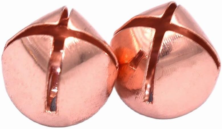 Small Christmas Bells,Christmas Hanging Bells, Small Christmas Bells 20pcs Cross Bells Charms Rose