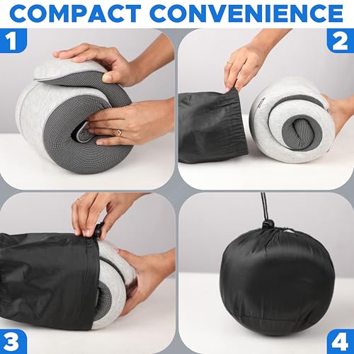 Almohada de espuma viscoelástica ajustable para cuello miniatura 4