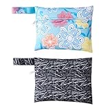 Abaodam 2 Stück Wasserfeste Periodenbeutel aus Polyester mit Reißverschluss Tragbarer Tamponhalter...