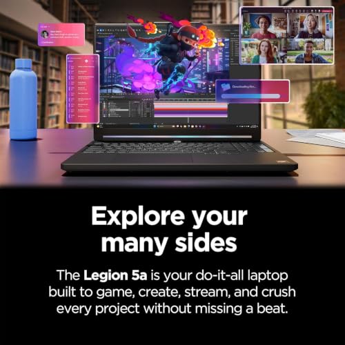 Image of Lenovo Legion 5a 2026 Gaming Laptop, Ryzen 7 250, NVIDIA GeForce RTX 5060 | 15.3 inch 2.5K WQXGA PureSight OLED Display 165Hz, 32GB DDR5 RAM, 1TB SSD, Wi-Fi 7, RGB Backlit, Win 11 Home, w /1TB Portable HDD