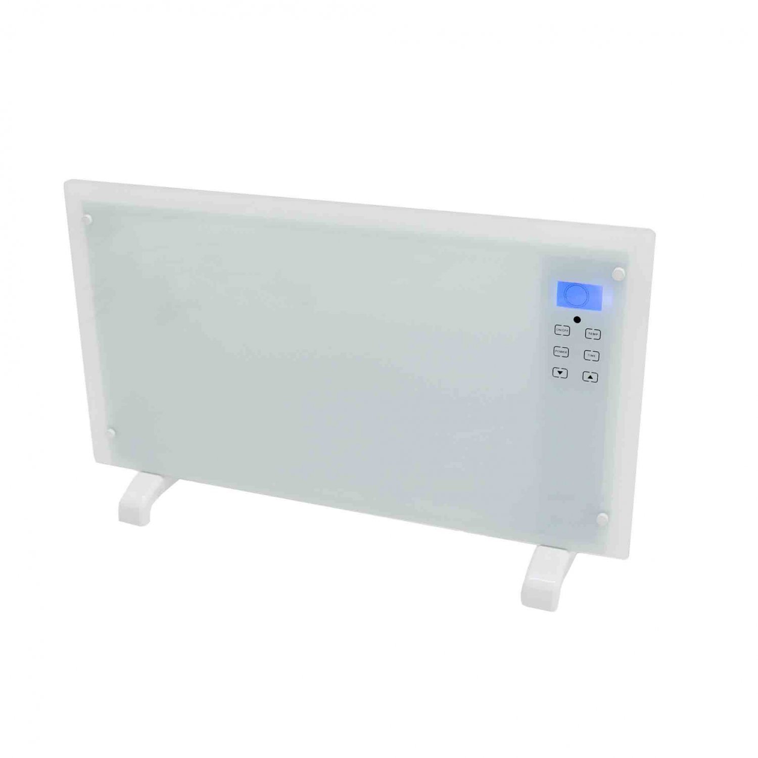 Heating Oypla 2000W White Glass Free Standing/Wall Mounted Electric
