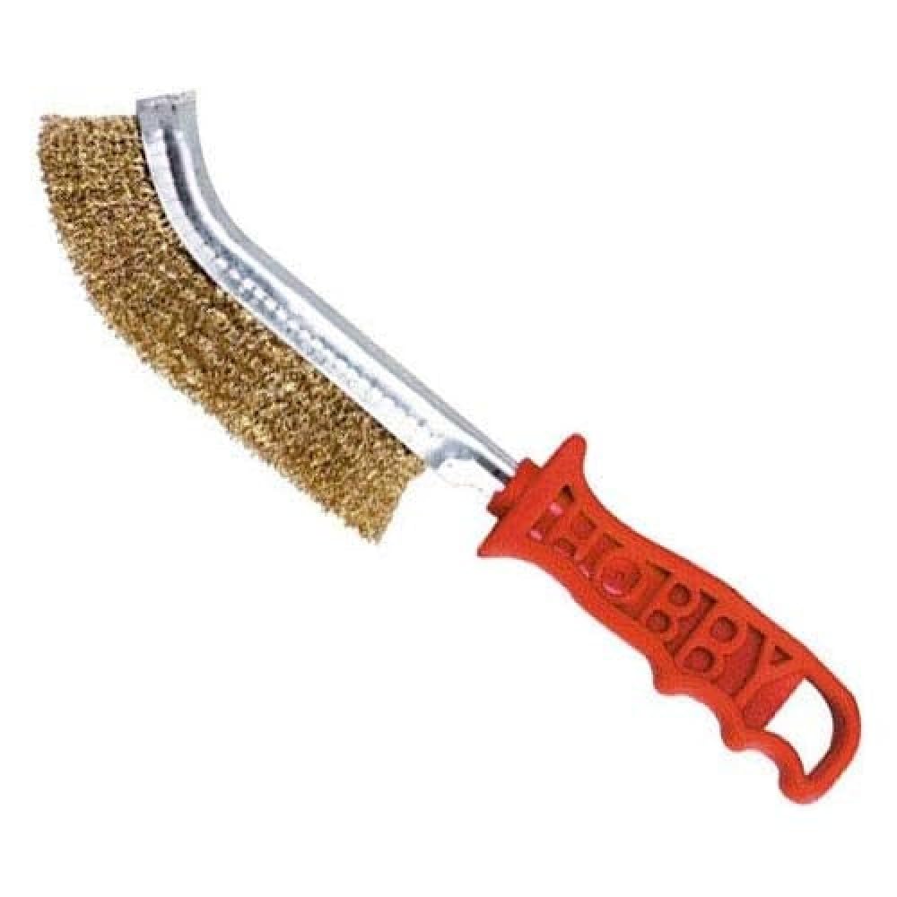 Maurer 9100565 Maurer Hand Brush in Steel, Plastic Handle, Colour: Red