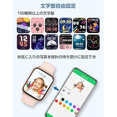 RUIMEN Smart Watch for Women Men IP68 Waterproof with Heart Rate and Blood Oxygen Monitor,Sleep and Calorie Monitor, Stopwatch, Pedometer 1.69 Inch Touch Screen Fitness Tracker for iOS Android (Pink)