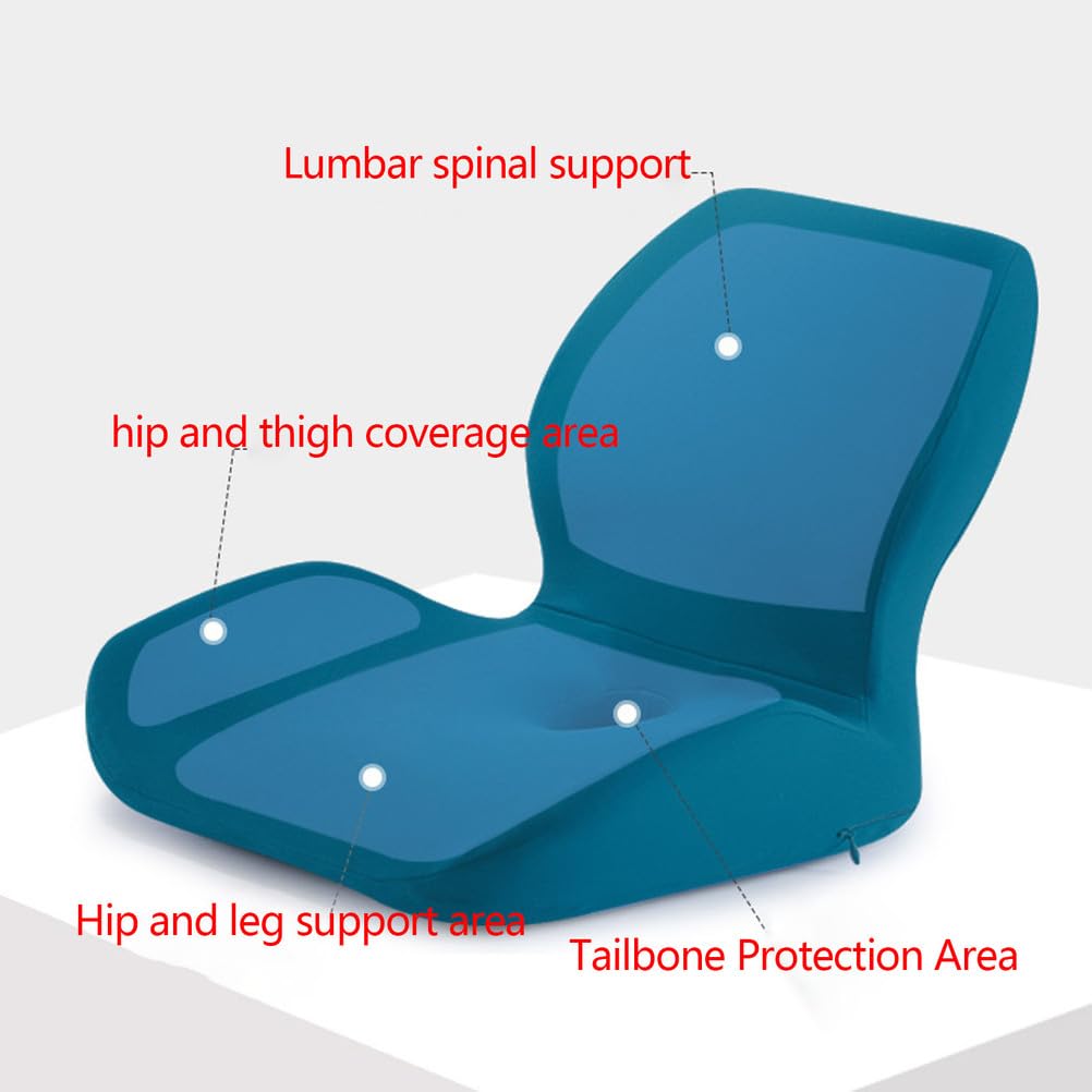 Cuscino per sedile in memory foam, supporto ergonomico per lunghi viaggi in auto, sedia da ufficio, sedia a rotelle, ideale per il comfort durante i viaggi