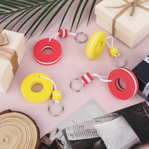 Image of 4PCS Floating Keychain water Boat Key Floating Keychain for Swimming Pool, Gym, Mall, Sauna, Boat Keys High Visibility Waterproof