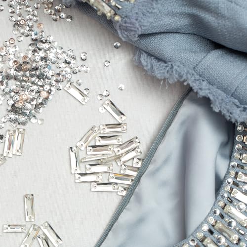Diamantes de imitación con parte trasera plana y brillo cristalino puro 8