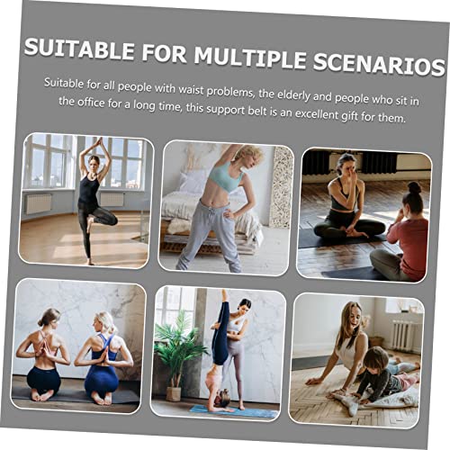 Faja lumbar de soporte para cintura unisex 80x26x0.6cm miniatura 2