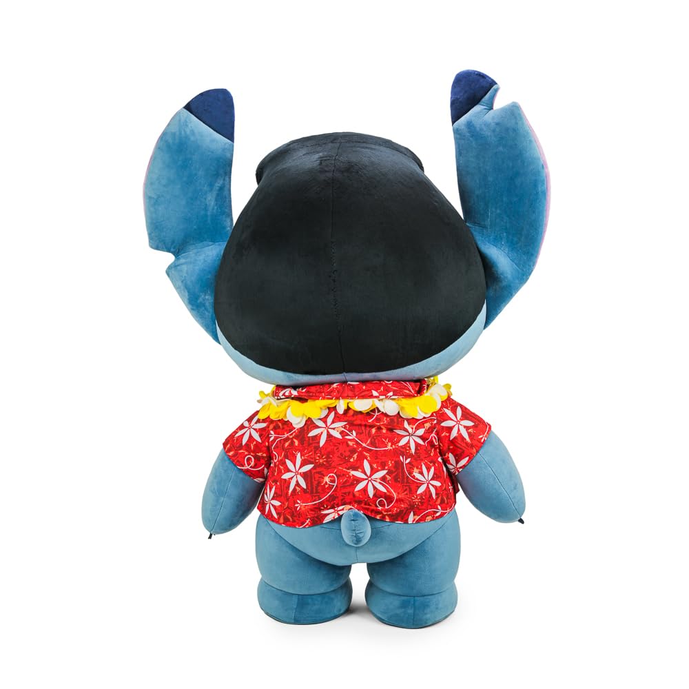 Disney - Peluche a grandezza naturale da collezione, Lilo e Stitch, motivo: Elvis Blue Hawaiian Stitch, 122 cm, per fan e collezionisti Kidrobot