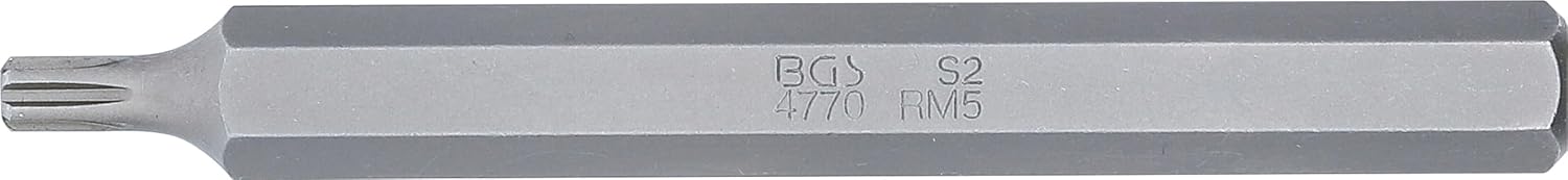 BGS 4770 | Bit | length 100 mm | 10 mm (3/8") Drive | Spline (for RIBE) M5