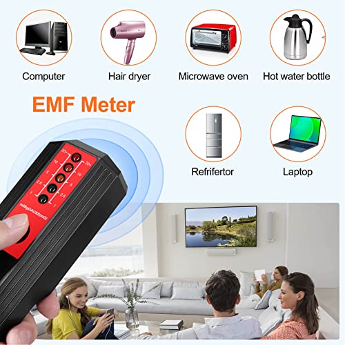 Medidor EMF Detector Campo Magnético Portátil miniatura 2