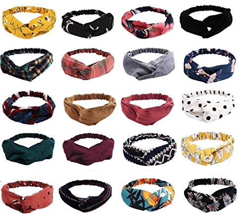 20PCS Boho Headbands for Women Head Bands Women Hair Fashion Headbands for Womens Headbands Fashion Hair Bands for Women's Hair Hairbands for Women Wide Headbands for Women Head Bands for Women's Hair