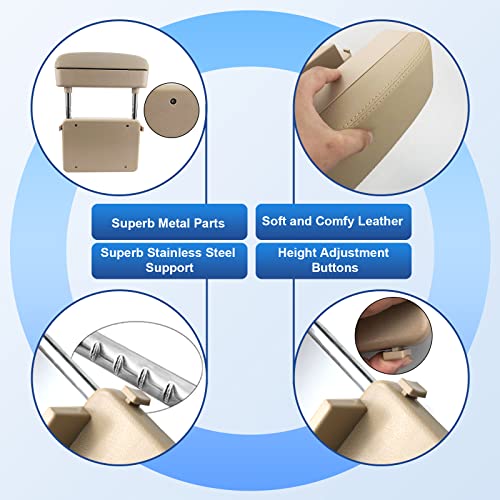 Image of CDEFG Car Armrest Support Elbow Rest Pad Armrest Extender Console Storage Organizer Universal Fit for Most Cars