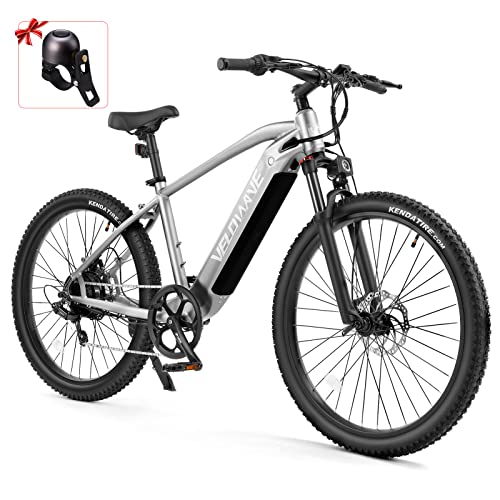 VELOWAVE Electric Mountain Bike for Adults 48V 15Ah Removable LG Cells Battery 25MPH E Bike 500W