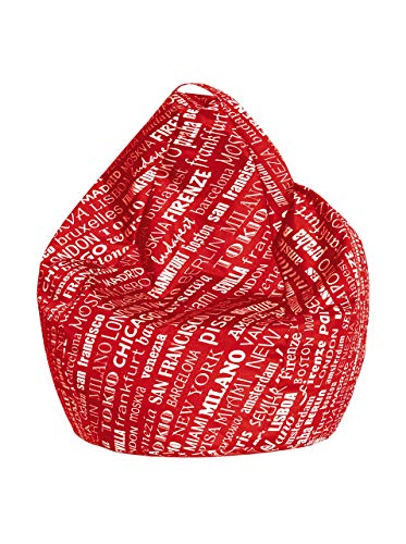 13 Casa Grand Pouf My City Rouge