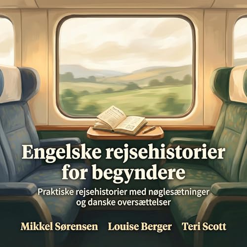 Diseño de la portada del título Engelske rejsehistorier for begyndere