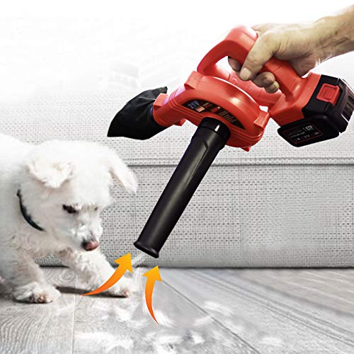 Toolman Lithium-ion 2 Batteries Cordless 2-in-1 Blower Vacuum for Blowing Leaves, vacuuming dusts ZTP2509 - Thumbnail 7