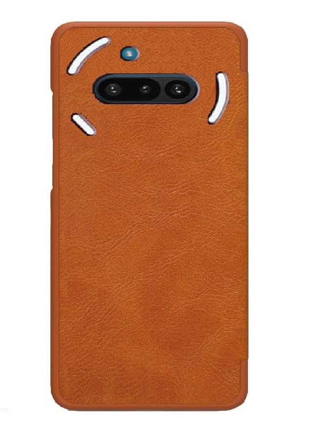Image of WHITBULL Smart Magnetic Closer Flip Cover for Nothing Phone 3A 5G (Brown)