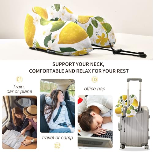 Almohada de espuma viscoelástica para viaje tamaño único miniatura 4