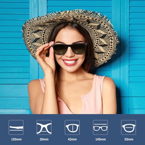 Image of Bluetooth Smart Glasses for Men Women, Unisex Intelligent Sunglasses with Open Ear Music Audio Hand-Free Calling AAC Speaker, Great Present for Friends Family