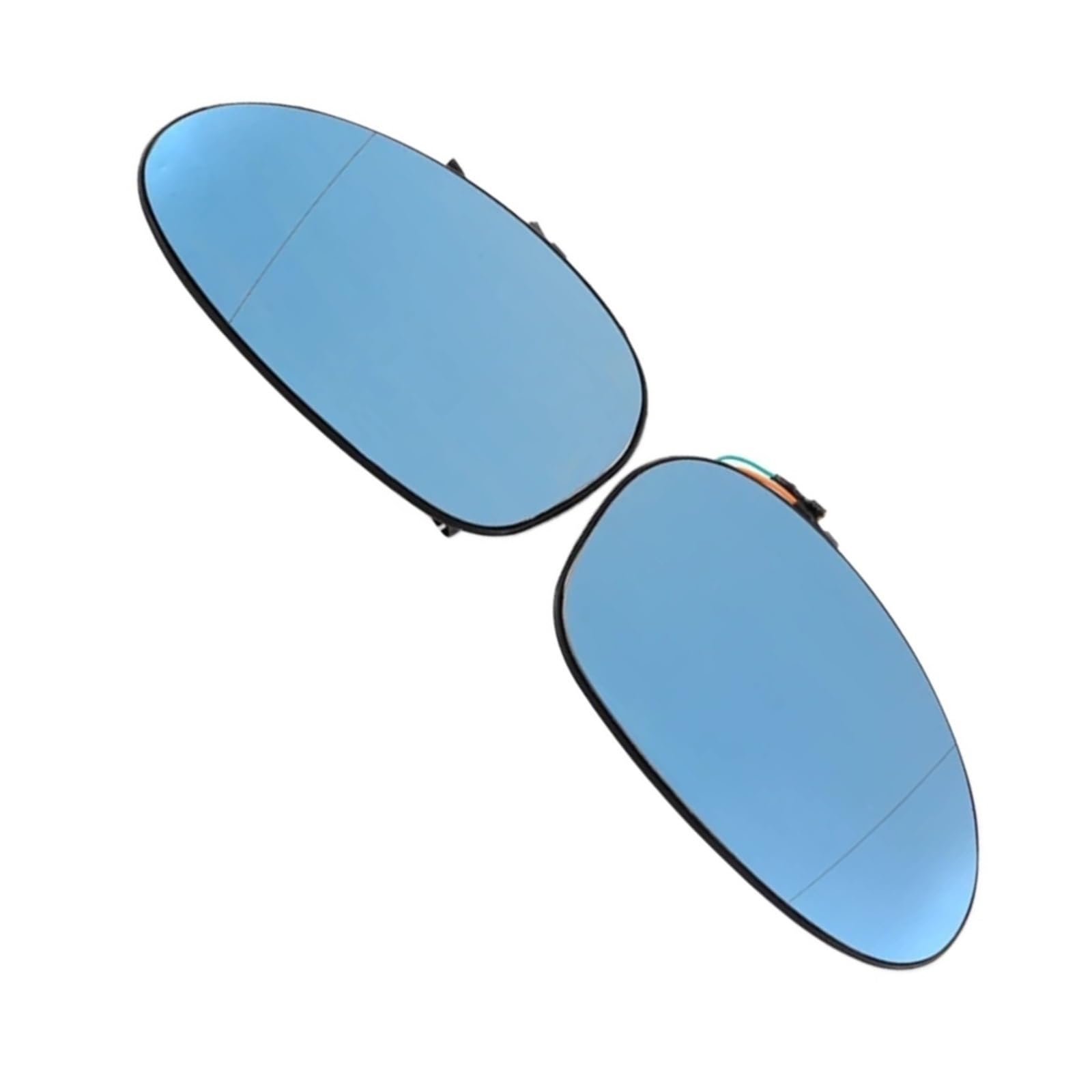 Vetro specchietto laterale automatico per BMW per E46 2004-2009 Per E87 E88 2004-2008 Vetro specchietto blu riscaldato grandangolare 4 pin per auto Vetro Retrovisore