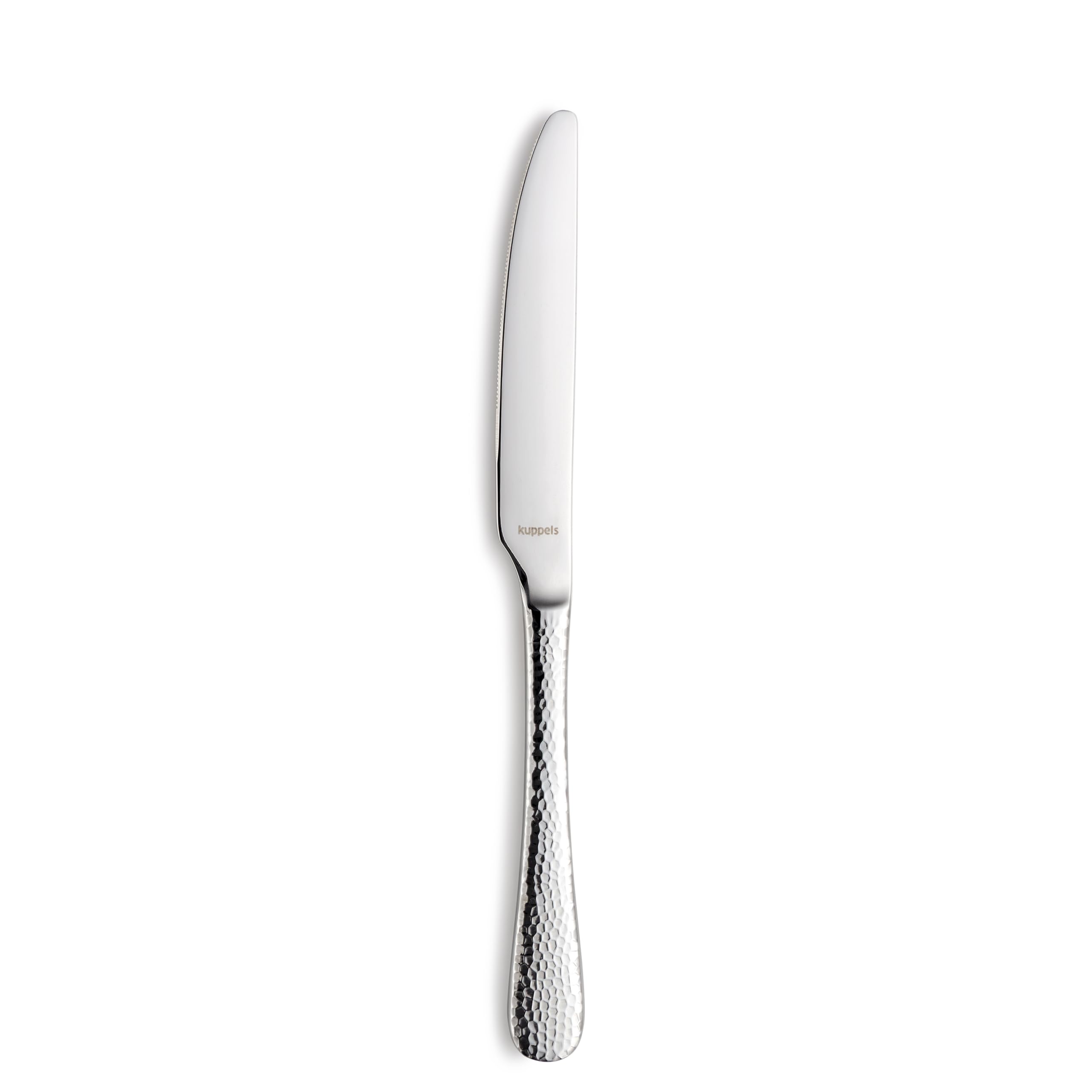 Kuppels CRYSTAL Besteck Set 30-tlg, 6 Personen, Hammerschlagoptik | rostfrei, spülmaschinenfest, poliert, 18/0 Edelstahl, Menümesser, Menügabel, Kaffeelöffel, Kuchengabel