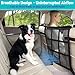 KINETOVOLTA Dog Car Barrier 2026 Upgrade, Double Layer Mesh with Zipper, Universal Car Dog Barrier for SUVs, Sedans & Trucks, 23x23 Inch, Breathable & Easy to Install