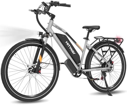 HITWAY 28" Bicicleta Eléctrica Adulto Hombre/Mujer – Autonomía 70...