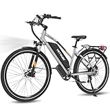 HITWAY 28" Bicicleta Eléctrica Adulto Hombre/Mujer – Autonomía 70-120 km, E-Bike de Trekking y Ciudad