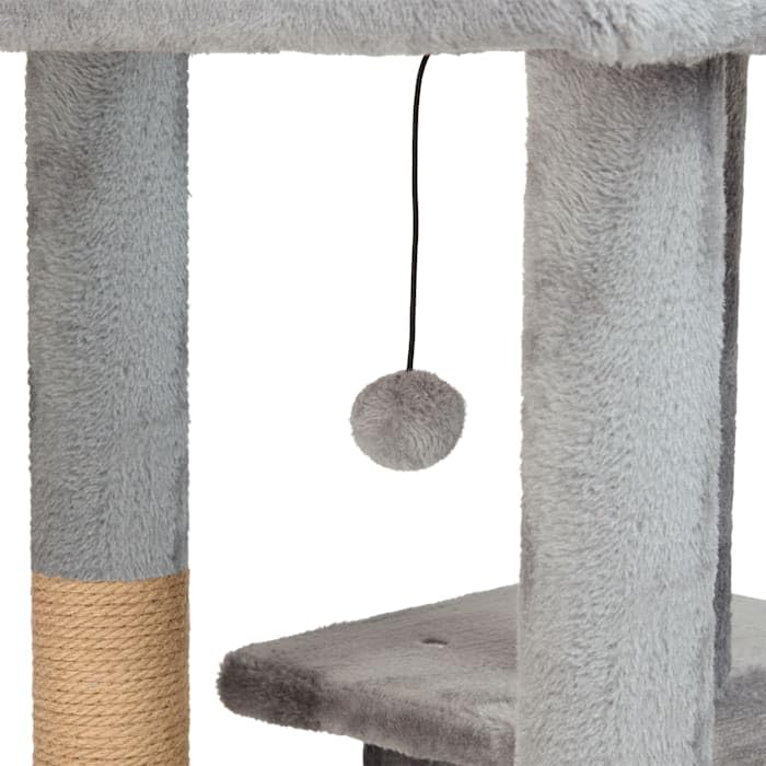 Árbol para Gatos EveryYay 4 Niveles con Rampa Gris miniatura 5