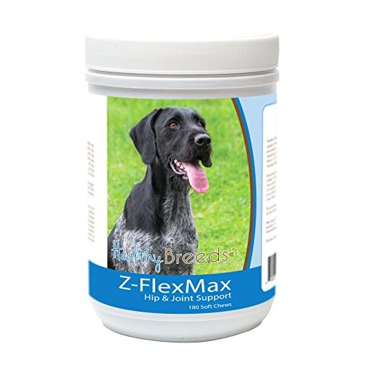 Healthy Breeds German Wirehaired Pointer Z-Flex Max Dog Hip and Joint Support 180 Count