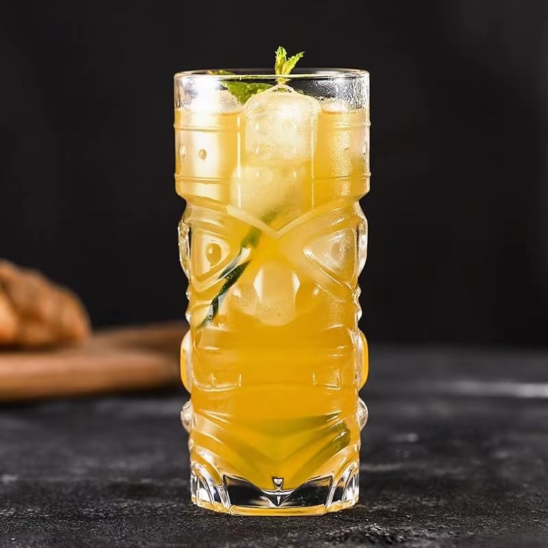 Copo Long Drink Tiki Maori Vidro - 420ml