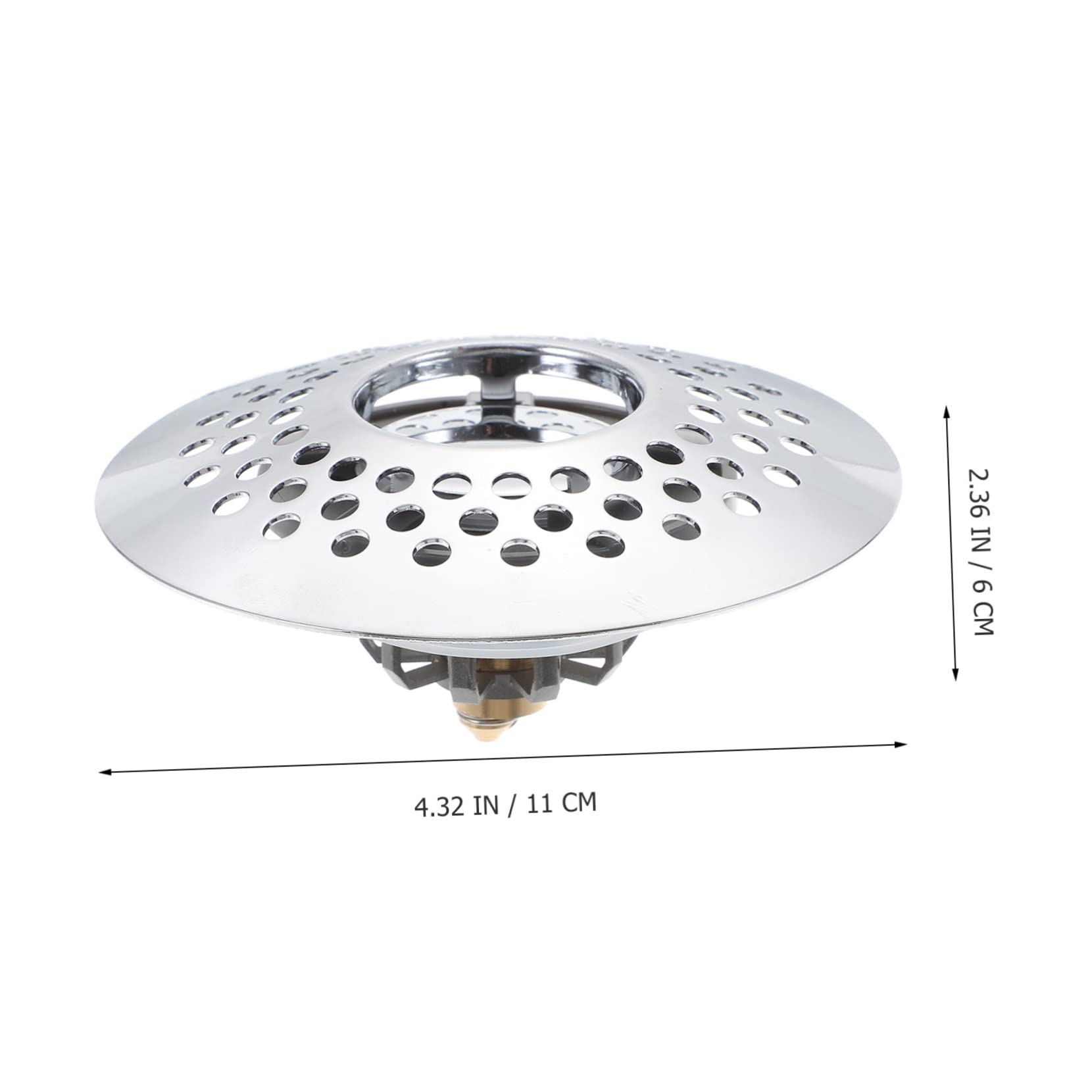 DOITOOL 2 Piezas Colador Poste del Gancho del Riel De La Ropa Tapón De Drenaje De La Bañera Tapones para Bañera Colector De Drenaje De Pelo De Cabello Candelabro Cobre Estilo Chino