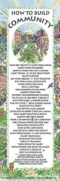 How to Build Community Art Poster Print, 12x36