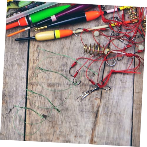 Set de líderes de pesca con alambre de acero antienredos miniatura 5