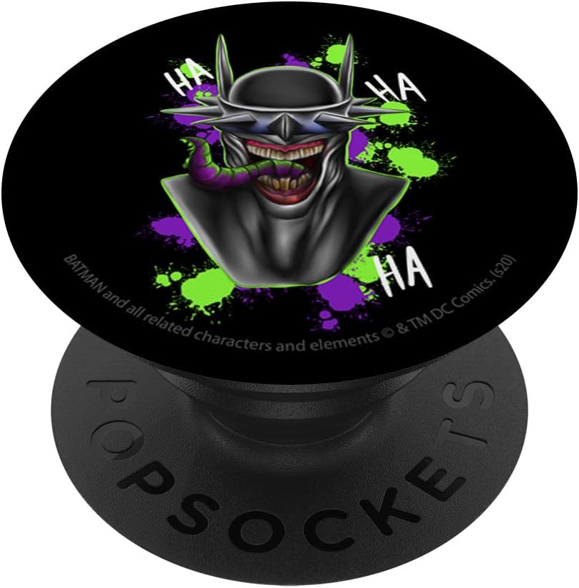DC Comics Fan Art Batman Laughing Portrait PopSockets MagSafe PopGrip for iPhone