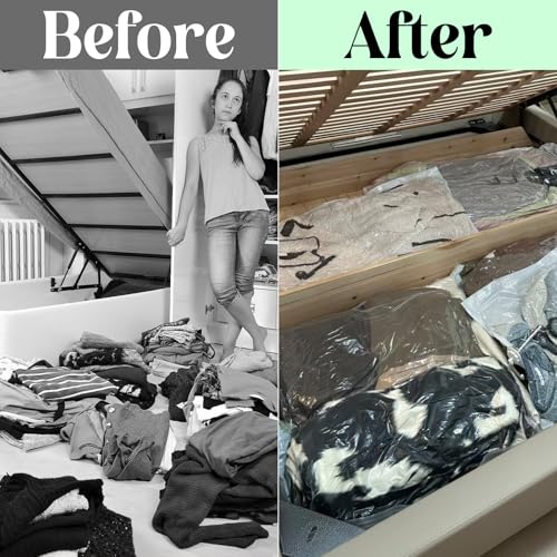 HIGA-JKL 20 Stück 50 × 60 große versiegelte Beutel, große wiederverschließbare transparente Plastiktüten, dick und langlebig, Aufbewahrungstasche, geeignet für Baumwollkleidung, Baumwollhosen