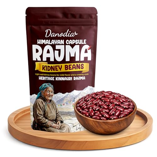 Danodia Foods Capsule Rajma Kidney Beans, Whole Dried, 2 lb Pack, US Pantry