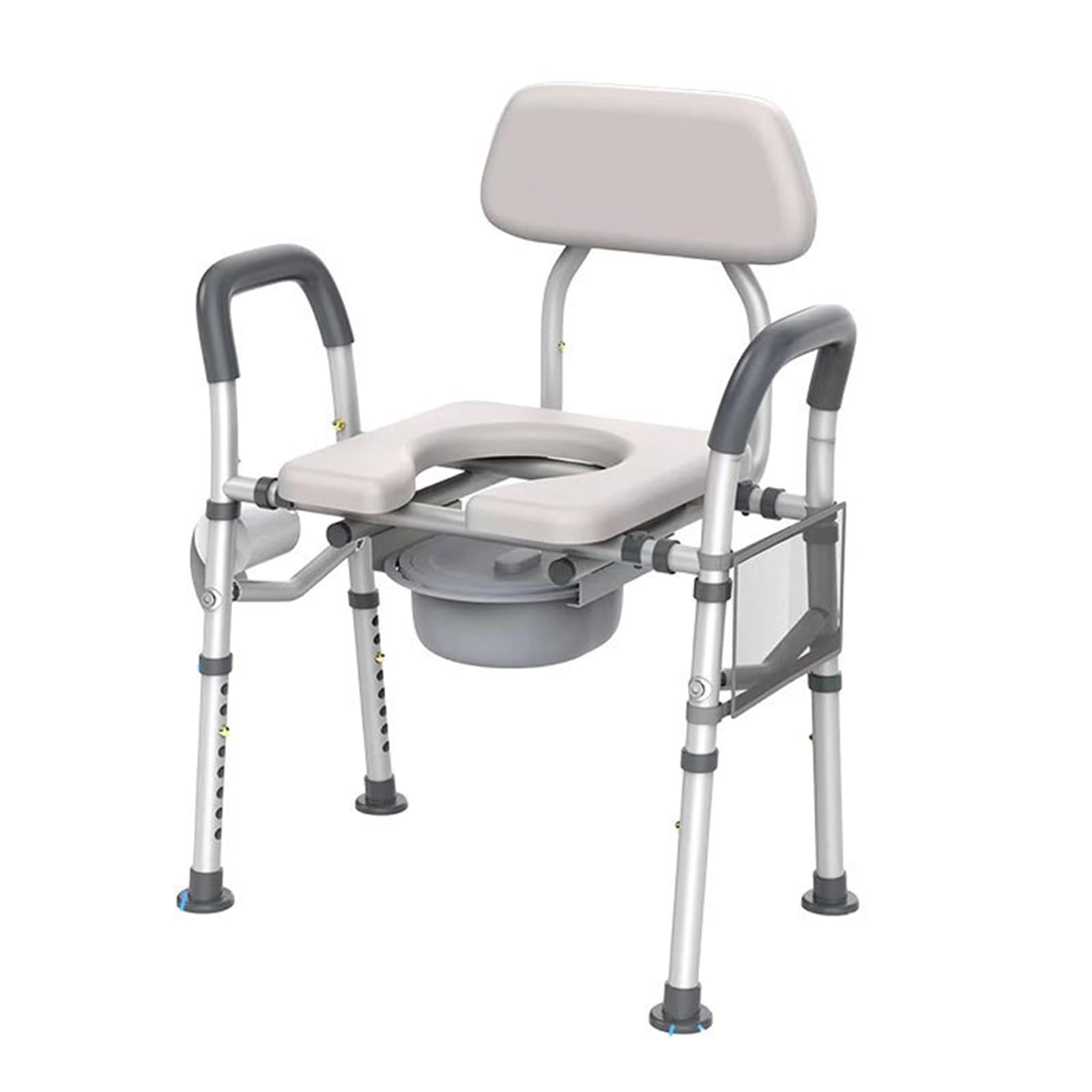Home Essentials, Regulowana szerokość Krzesło toaletowe przyłóżkowe - Wytrzymałe 350 funtów Medyczne siedzisko toaletowe dla seniorów - Bardzo duże z