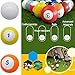 16 Pieces Billiard Balls Training Set,Billiards Snook Soccer Ball, Soccer Footpool Full Set, Giant Snookball Snooker Street Game Sport Toy Pool Ball,18CM
