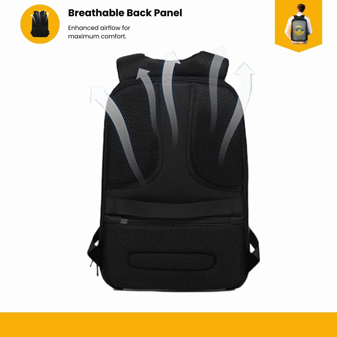Zaino LED Zaino Porta PC - Laptop. Ideale per: Moto, Scuola, Viaggi e Tempo Libero - Impermeabile