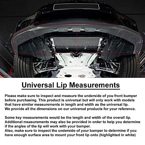 image for IKON MOTORSPORTS IKON MOTORSPRTS | Universal Front Bumper Lip Compatib