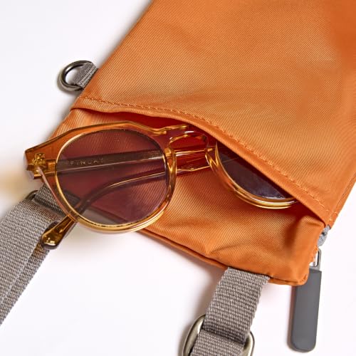 Image of ORI LONDON Crossbody Bag - Chunky Zip, Adjustable Strap, & Multi Pockets for Mobile Phones, Cards & More - Chelsea
