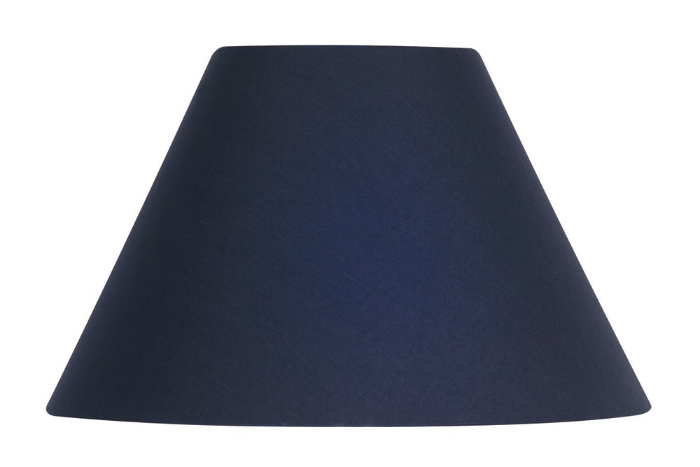 Oaks Lighting S501/12 NA Cotton Coolie Shade, 12-inch, Navy, Fabric