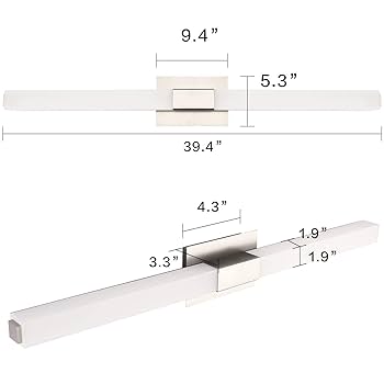 Amazon.com: ZUZITO Bundle Modern Bathroom Light Fixtures Led