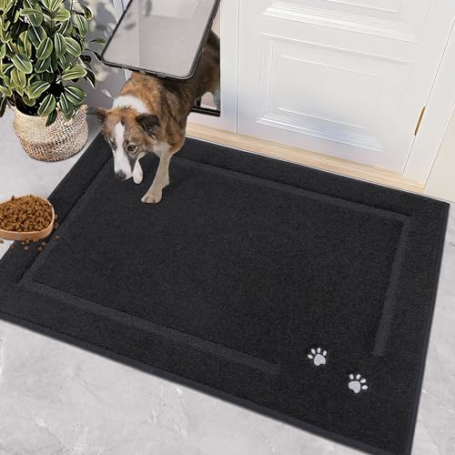 Beqhause YFQHHLT8781BK3248 Dog Door Mat For Muddy Paws Dirt Trapper Absorbent Entryway Rug Non-Slip Washable Dog Mat Low-Profile Indoor Door Mats Soft Welcome Mat thumb #8