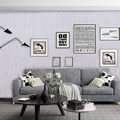 Vinyl Wallpaper, 3D Texture Touch + Vision, Super Thick Pvc Rice Gray Vinyl Wallpaper, Easy To Install And Detach, Suitable For Kitchen, Bedroom, Home, Etc. #TOP2