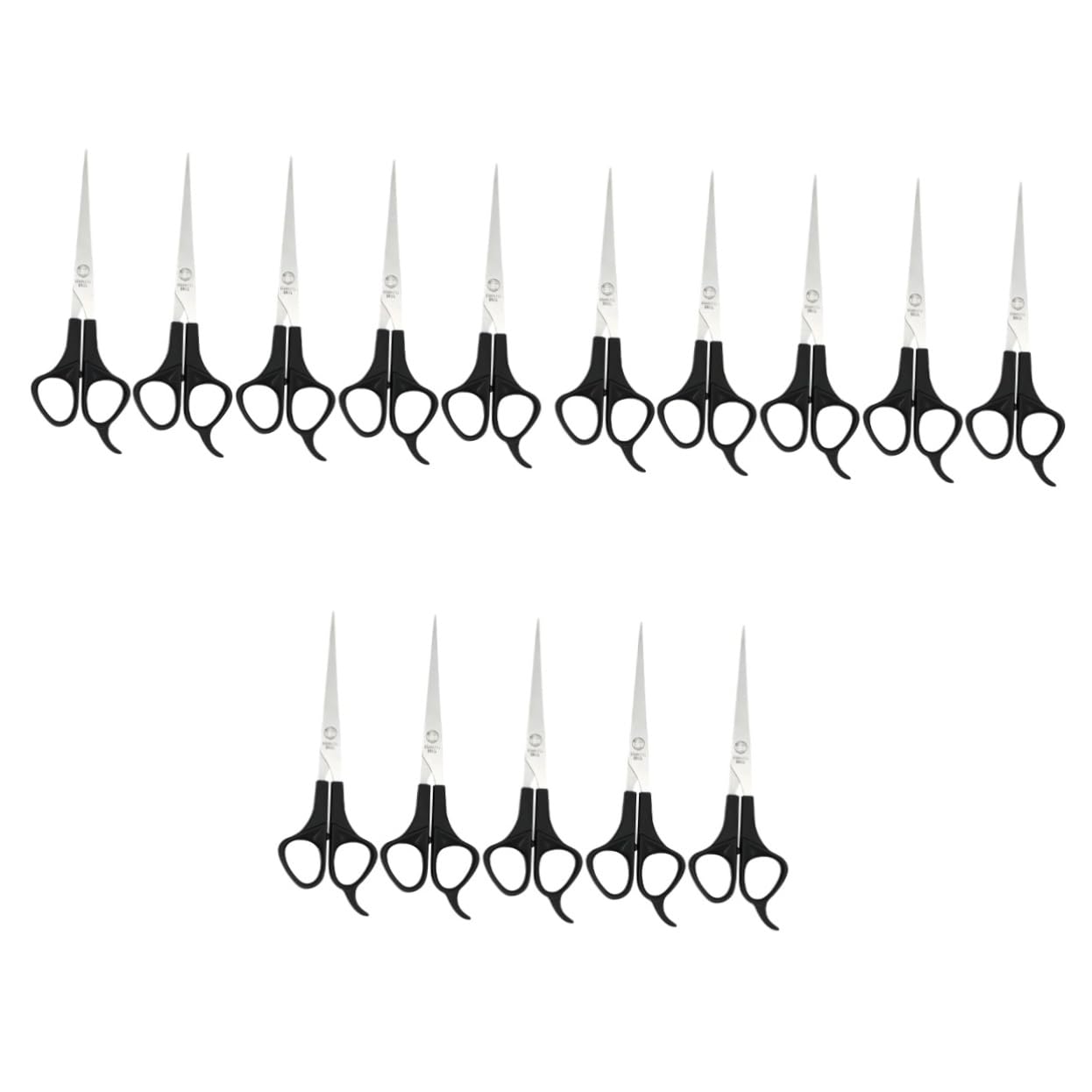 Ipetboom 3 Set Strumento Per Tagliare I Scissors Forbici Da Forbici Per Da Taglio Di Fatte in Casa Da Salone Dritte Black 5 Pezzi*3
