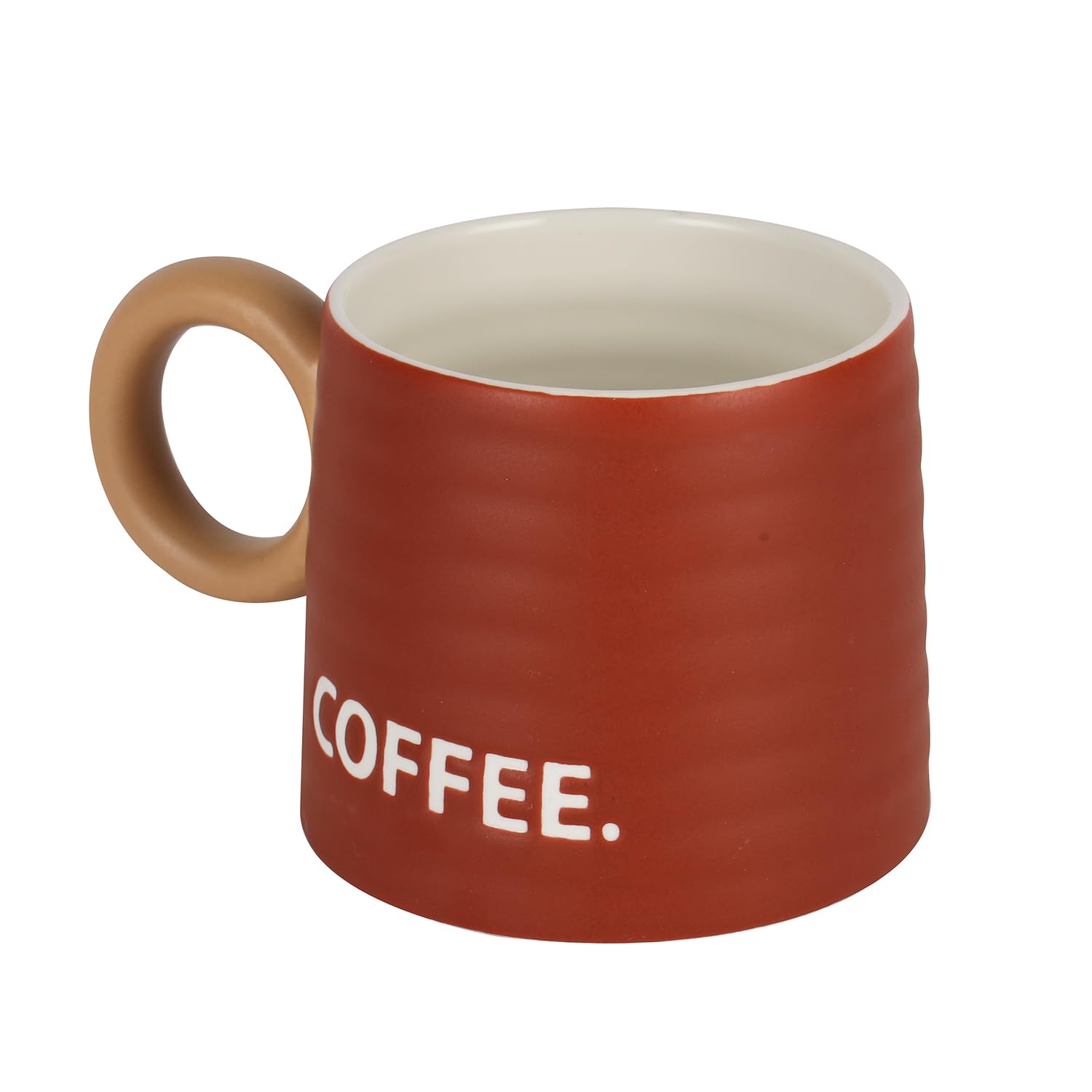 Royalford Coffee Mugs with handle RF12290 Coffee Cups Teacups Bone China Perfect for Cappuccino,Tea,Latte,Espresso,Hot Beverage,Wine,Microwave Safe (385ml)